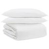 vidaXL Dekbed Set met kussen 3 st Wit Donsveertjes