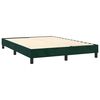 vidaXL Boxspring met matras en LED fluweel donkergroen 140x190 cm