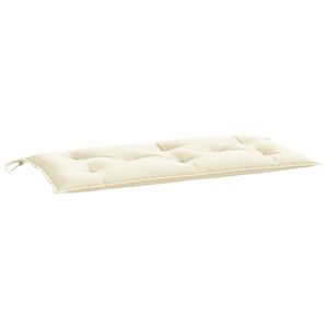 vidaXL Tuinbankkussen 110x50x7 cm oxford stof cr&egrave;mewit