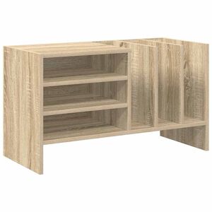 vidaXL Platenkast Sonoma Eiken 78.5 x 35 x 45 cm Bewerkt hout