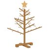 vidaXL Houten kerstboom met standaard Bruin 75 cm Massief grenenhout