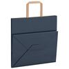 vidaXL Papieren zakken 50 st met hengsels 26x17x25 cm blauw
