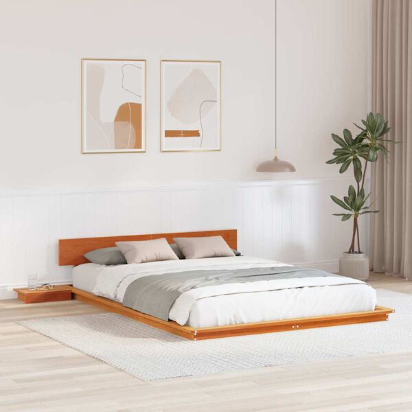 vidaXL Bedframe Bruin 150 x 200 cm Hout