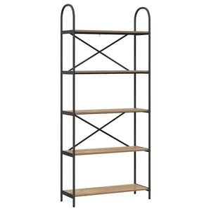 vidaXL Boekenkast Artisan Eiken 80 x 30 x 183 cm Bewerkt hout