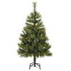 vidaXL Kunstmatige Scharnier Kerstboom met Cones Groen 150 cm