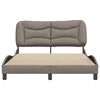 vidaXL Bedframe zonder matras "Hvar" 120x200 cm stof taupe