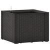 vidaXL Plantenbak hoog met zelfbewateringssysteem 43x43x33cm antraciet