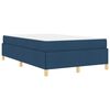 vidaXL Bedframe met matras Blauw 120 x 190 cm Stof