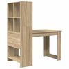 vidaXL Bureau met plank Sonoma Eiken 122 x 67 x 145 cm Bewerkt hout
