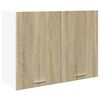 vidaXL Bovenkast Lyon 80x31x60 cm bewerkt hout sonoma eikenkleurig