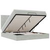 vidaXL Ottoman bed met matrassen en LED's 160x200cm fluweel lichtgrijs