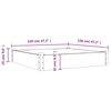 vidaXL Plantenbak verhoogd met voering 120x120x25 cm vurenhout bruin