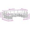 vidaXL Sofa-Sets 9 pcs Natuurlijk en Cr&egrave;me Massief Acaciahout