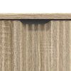 vidaXL Badkamermeubelset 2 pcs Sonoma Eiken Geperst Hout en Metaal