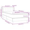vidaXL Boxspring met matras fluweel donkergrijs 80x210 cm