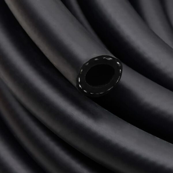vidaXL Luchtslang hybride 0,6'' 50 m rubber en PVC zwart