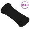 vidaXL Werktouw 3 mm 500 m polyester zwart