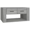 vidaXL Salontafel 80x50x40 cm bewerkt hout grijs sonoma eiken