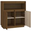 vidaXL Dressoir 70x34x80 cm massief grenenhout honingbruin