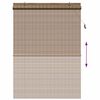 vidaXL Raamblind Geometrisch Bruin 140 x 220 cm Bamboe