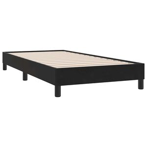 vidaXL Bedframe zonder matras 90x220 cm fluweel zwart