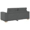 vidaXL Loveseat bank 180x77x82 cm stof donkergrijs