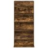 vidaXL Tijdschrift Rek Gerookt eiken 70 x 41 x 156 cm Bewerkt hout