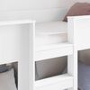 vidaXL Bunk Bed voor Kinderen Wit 80 x 200 cm Bewerkt hout
