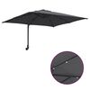 vidaXL Tuinparasol Antraciet 248,5 x 247,5 x 160 cm Polyester en staal