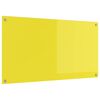 vidaXL Keukenachterwand Geel 110 x 60 cm gehard glas