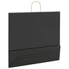 vidaXL Papieren zakken 50 st met hengsels 54x15x49 cm zwart