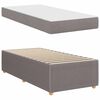 vidaXL Bedframe met matras Taupe 100 x 200 cm Stof