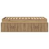 vidaXL Bedframe met lade Artisan Eiken 90 x 190 cm Bewerkt hout