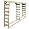 vidaXL Haardhoutopslag dubbel 300x44x176 cm ge&iuml;mpregneerd grenenhout