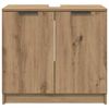 vidaXL Badkamer Kast Artisan Eiken 64,5 x 33,5 x 59 cm Bewerkt hout