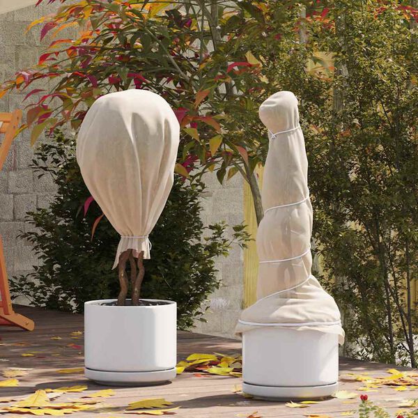 vidaXL Vorstbescherming Plantvlies Beige 50 x 1,6 m Niet-geweven Stof