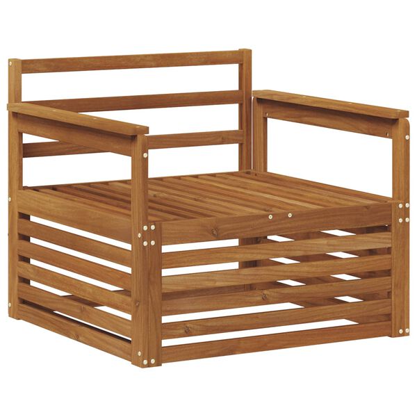 vidaXL 2 Stuk Bank met armleuningen Massief Acaciahout Naturel