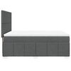 vidaXL Boxspring met matras stof donkergrijs 140x200 cm