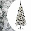 vidaXL Kunstkerstboom met kerstbal 120 cm 150 LED's Warmwit