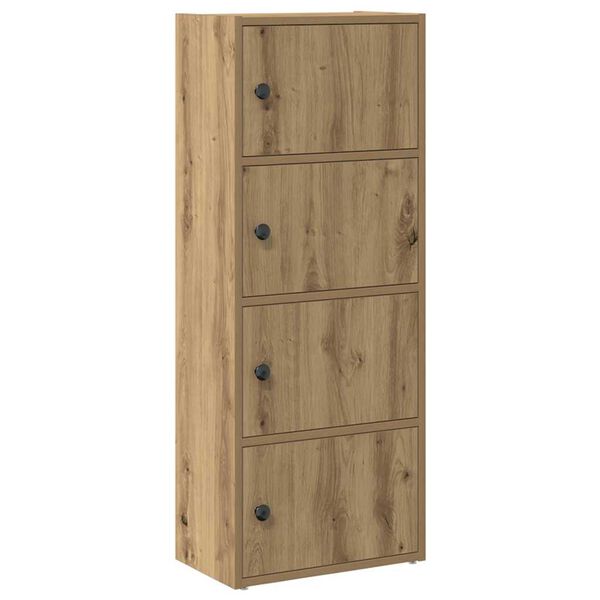 vidaXL Boekenkast 40x24x102 cm bewerkt hout artisanaal eikenkleurig