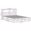 vidaXL Bedframe zonder matras massief grenenhout wasbruin 160x200 cm