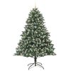 vidaXL Kunstkerstboom met 300 LED Groen 240 cm PVC en Plastic en Staal