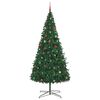 vidaXL Kerstboom met decoratieve touwlichten Groen 400 cm PVC