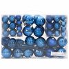 vidaXL Kerstballen 98 st &Oslash;3/4/6 cm blauw