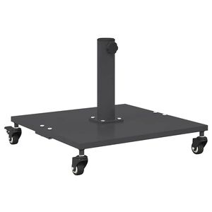 vidaXL Parasolvoet 26.8 kg Donkergrijs Vierkant Verstelbaar