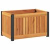 vidaXL Plantenbak 45x30x27,5 cm massief acaciahout en staal