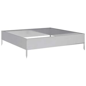 vidaXL Plantenbak verhoogd 100x100x26 cm gegalvaniseerd staal