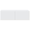 vidaXL Tv-wandmeubels 2 st 100x30x30 cm bewerkt hout wit