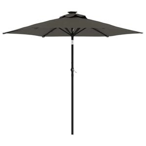 vidaXL Parasol met stalen paal 225x225x212 cm antracietkleurig