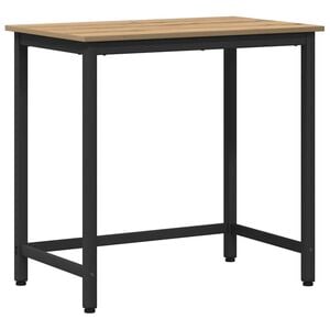 vidaXL Tafel Artisan Eiken Engineered hout en staal 100 x 50 x 76,5 cm